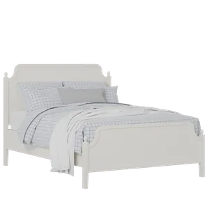 Bronte painted wood bed in white with Juno mattress - Thumbnail