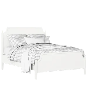 Bronte painted wood bed in white with Juno mattress - Thumbnail