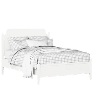 Bronte Slim lit en bois peint en blanc avec matelas - Thumbnail