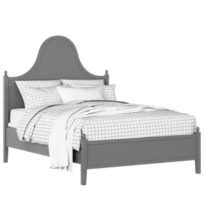 Bryce painted wood bed in grey with Juno mattress - Thumbnail