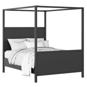 Byron painted wood bed in black with Juno mattress - Thumbnail