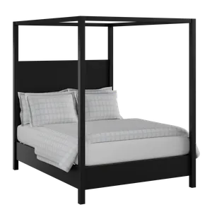 Churchill Painted painted wood bed in black with Juno mattress - Thumbnail