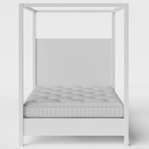 Churchill Painted painted wood bed in white with Juno mattress - Thumbnail