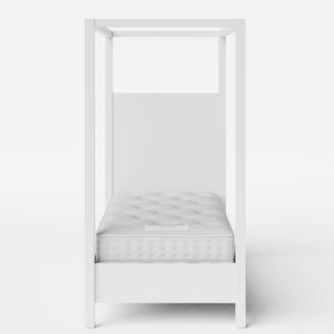 Churchill Painted single painted wood bed in white with Juno mattress - Thumbnail
