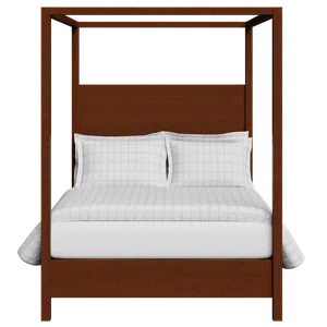 Churchill wood bed in dark cherry - Thumbnail