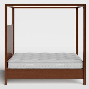 Churchill wood bed in dark cherry with Juno mattress - Thumbnail