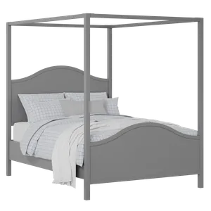 Coleridge painted wood bed in grey with Juno mattress - Thumbnail