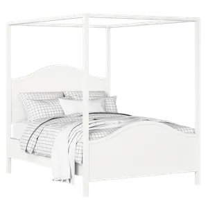 Coleridge letto in legno bianco con materasso - Thumbnail