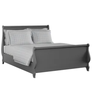 Elliot Painted painted wood bed in grey with Juno mattress - Thumbnail