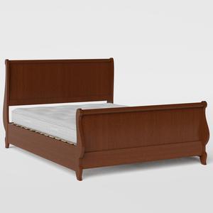 Elliot wood bed in dark cherry with Juno mattress - Thumbnail