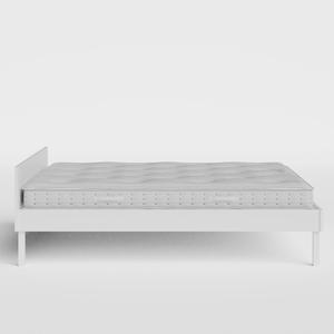 Fuji Painted cama de madera pintada en blanco con colchón - Thumbnail