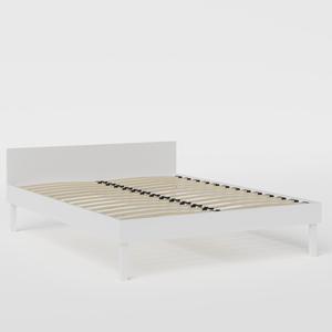 Fuji Painted painted wood bed in white - Thumbnail