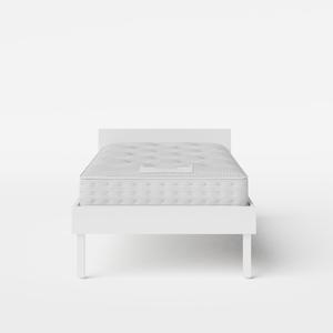 Fuji Painted single painted wood bed in white with Juno mattress - Thumbnail