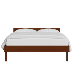 Fuji wood bed in dark cherry - Thumbnail