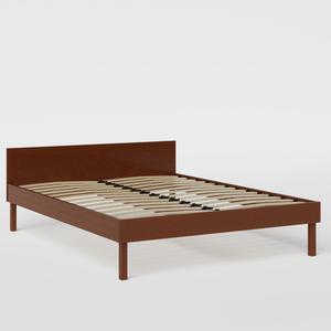Fuji wood bed in dark cherry - Thumbnail