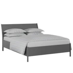 Hunt Painted painted wood bed in grey with Juno mattress - Thumbnail