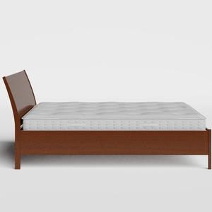 Hunt wood bed in dark cherry with Juno mattress - Thumbnail