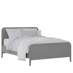 Keats painted wood bed in grey with Juno mattress - Thumbnail