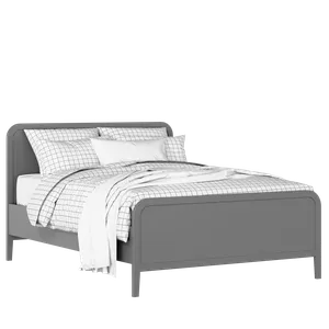 Keats painted wood bed in grey with Juno mattress - Thumbnail