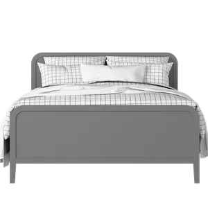 Keats painted wood bed in grey with Juno mattress - Thumbnail