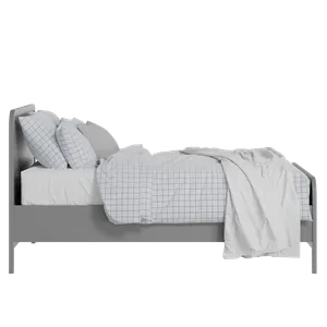 Keats painted wood bed in grey with Juno mattress - Thumbnail
