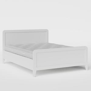 Keats Painted painted wood bed in white with Juno mattress - Thumbnail