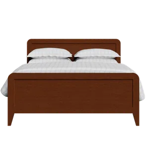 Keats cama de madera pintada en dark cherry - Thumbnail