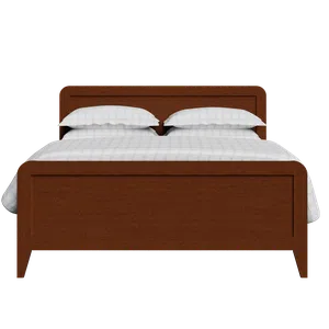 Keats wood bed in dark cherry - Thumbnail