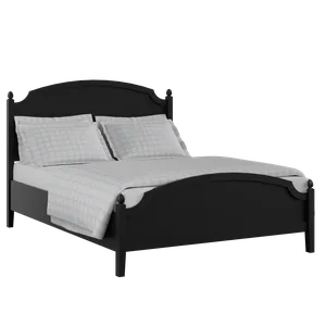 Kipling Low Footend Painted painted wood bed in black with Juno mattress - Thumbnail