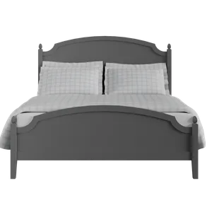 Kipling Low Footend Painted painted wood bed in grey with Juno mattress - Thumbnail