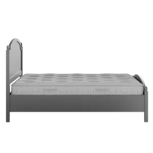 Kipling Low Footend Painted painted wood bed in grey with Juno mattress - Thumbnail