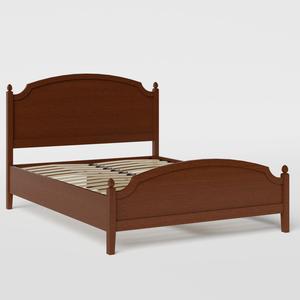 Kipling Low Footend cama de madera pintada en dark cherry - Thumbnail