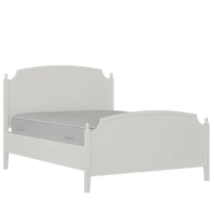 Kipling Painted painted wood bed in white with Juno mattress - Thumbnail