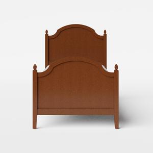 Kipling single wood bed in dark cherry with Juno mattress - Thumbnail