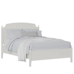 Kipling Slim houten bed in wit met matras - Thumbnail