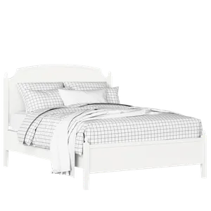 Kipling Slim houten bed in wit met matras - Thumbnail