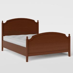 Kipling wood bed in dark cherry with Juno mattress - Thumbnail