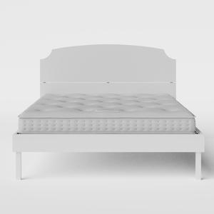 Kobe Painted painted wood bed in white with Juno mattress - Thumbnail