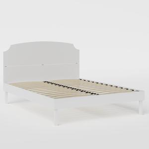 Kobe Painted painted wood bed in white - Thumbnail