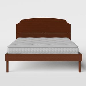 Kobe wood bed in dark cherry with Juno mattress - Thumbnail