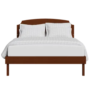 Kobe wood bed in dark cherry - Thumbnail