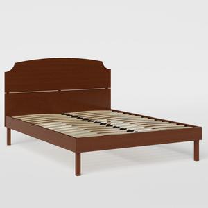 Kobe wood bed in dark cherry - Thumbnail