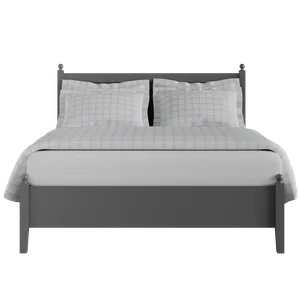 Marbella Low Footend Painted painted wood bed in grey with Juno mattress - Thumbnail