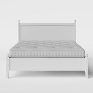 Marbella Low Footend Painted cama de madera pintada en blanco con colchón - Thumbnail