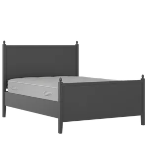 Marbella Painted painted wood bed in black with Juno mattress - Thumbnail