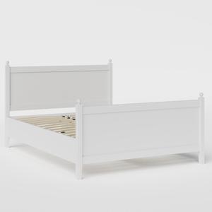 Marbella Painted painted wood bed in white - Thumbnail