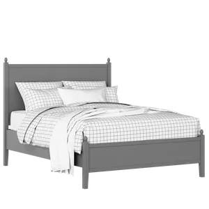 Marbella Slim painted wood bed in grey with Juno mattress - Thumbnail