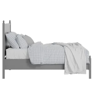 Marbella Slim painted wood bed in grey with Juno mattress - Thumbnail