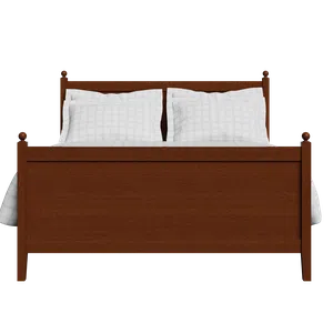 Marbella wood bed in dark cherry - Thumbnail