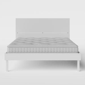 Misaki Painted painted wood bed in white with Juno mattress - Thumbnail
